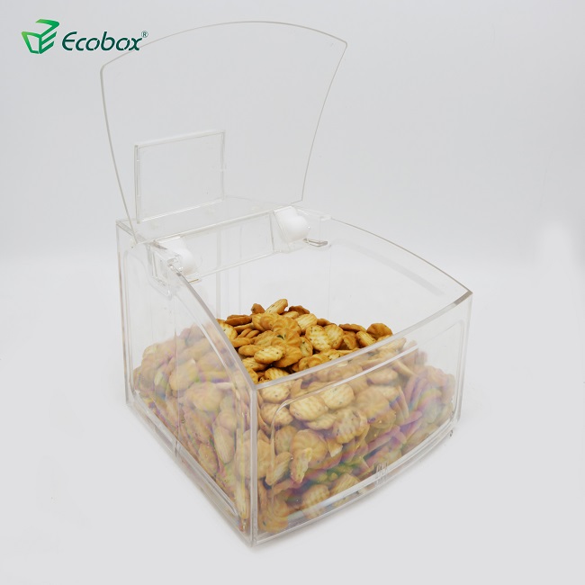 Ecobox SPH-009 Contenedor de alimentos a granel en forma de arco para supermercado industrial de alimentos