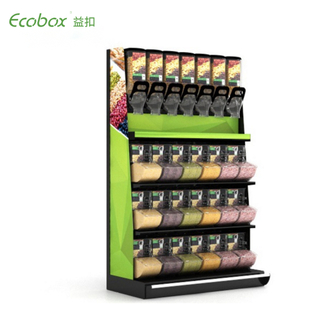 Ecobox EK-026-06 estante de exhibición de productos alimenticios de nueces dulces de grano de 1,2 M de ancho