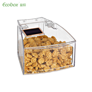 Ecobox SL-0302C Forma de arco pequeño contenedor de alimentos a granel para estante de supermercado