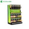 Ecobox EK-026-3 solución de exhibición en estante con soporte para granos cortos sin LED superior