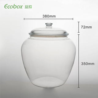 Ecobox SPH-FB400-7 contenedor hermético de tarro de cereales para alimentos a granel