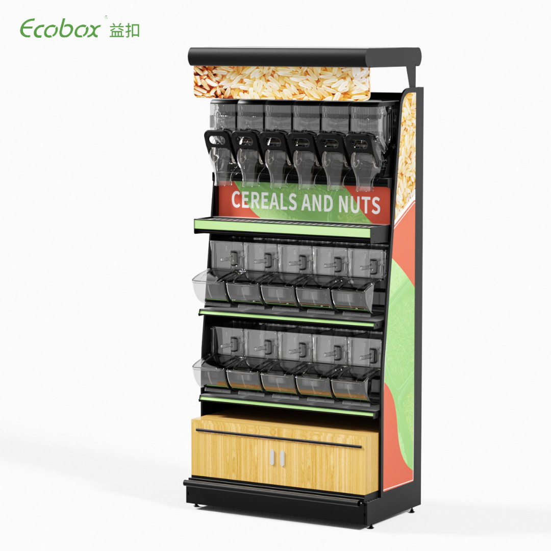 Solución de exhibición en estante para estante con soporte para nueces Ecobox EK-026-1