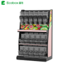 Ecobox EK-026-3 solución de exhibición en estante con soporte para granos cortos sin LED superior