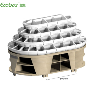 Exhibidores de alimentos a granel para supermercado Ecobox G010 con contenedores de supermercado Ecobox