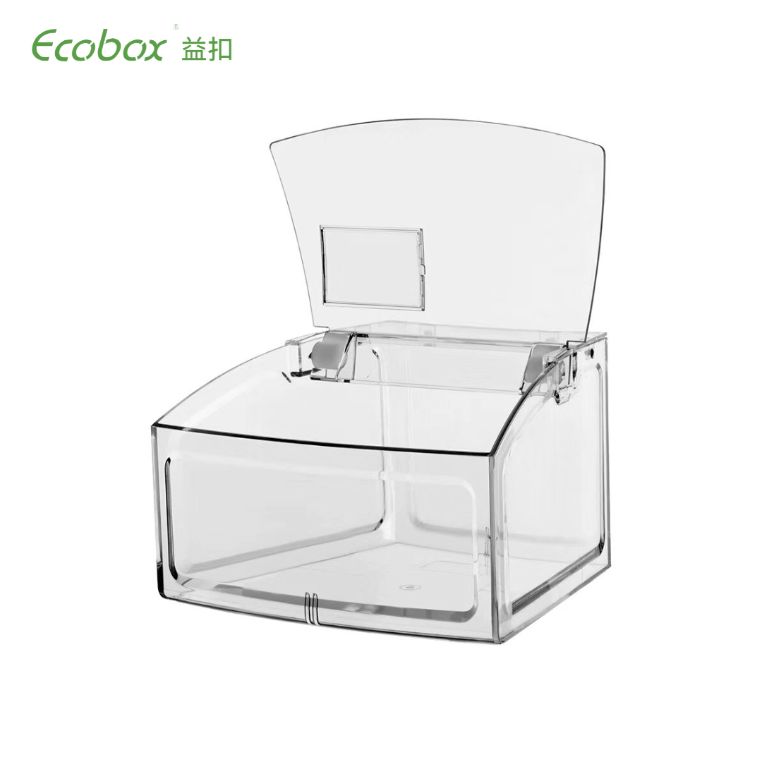 Ecobox SL-0302C Forma de arco pequeño contenedor de alimentos a granel para estante de supermercado