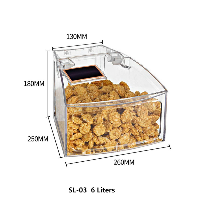 ECOBOX SL-0302C Forma de arco Pequeño a granel Bin para estante de supermercado