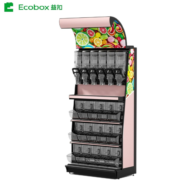 Solución de exhibición de estante de exhibición de hierro Ecobox EK-026-2