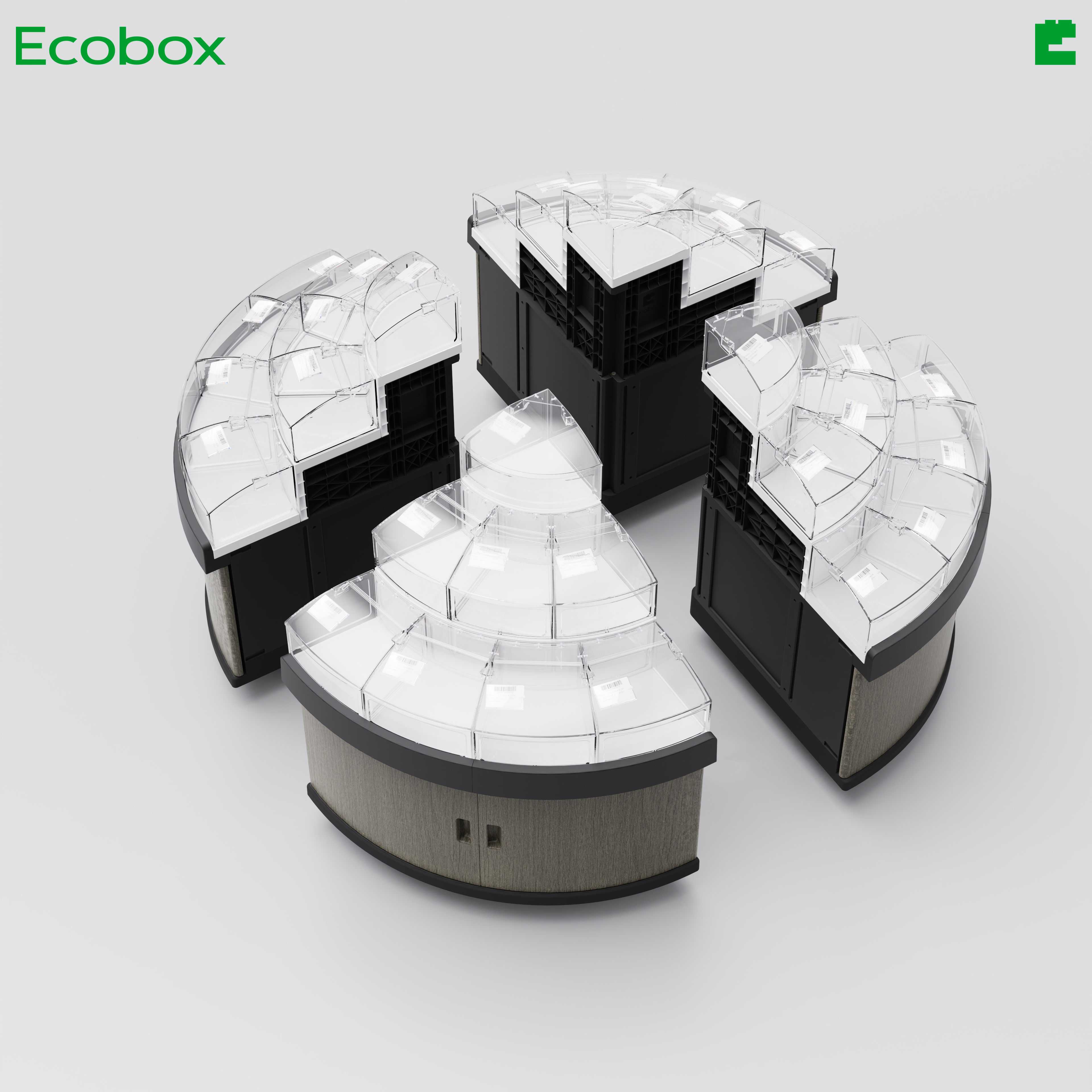 Soportes para accesorios de exhibición Ecobox GT-02
