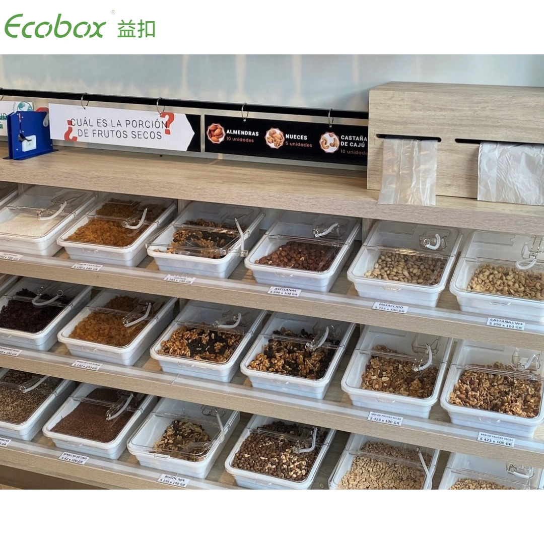 Ecobox LD-05 contenedor de alimentos a granel con pala