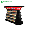 Estante de exhibición del soporte del caramelo del metal de Ecobox TG-06102A con los compartimientos de la cuchara color negro