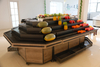 Ecobox-escalón de plátano ecológico, escalón falso de fruta única